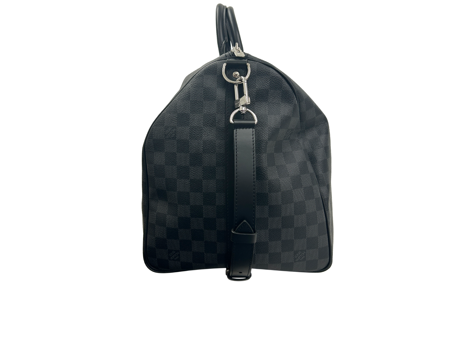 Keepall 55, 1.800&euro;, Bolso, Gris/Negro, Canvas - General, Vista inferior